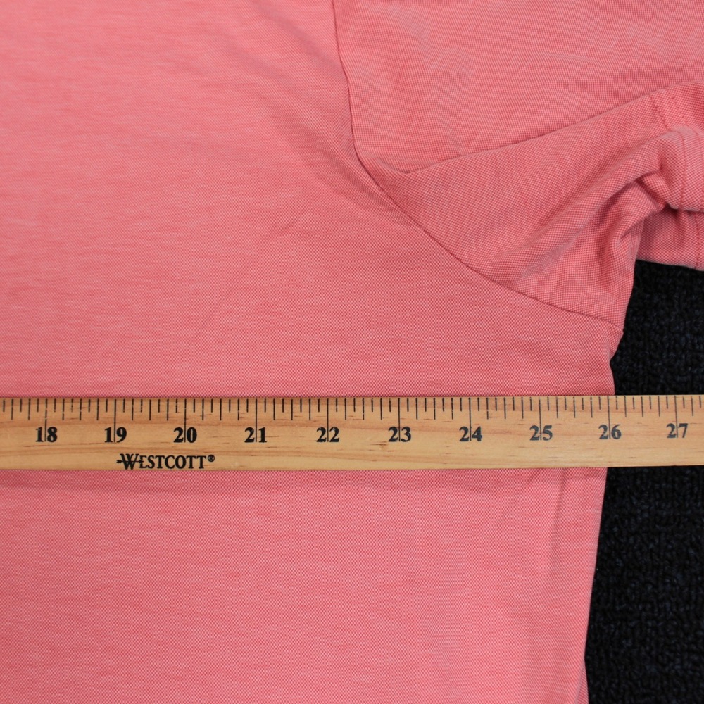 L.L. Bean Polo Mens XXL Comfort Stretch Performance Coral Pink Pima Cotton - Picture 4 of 9